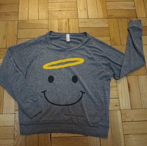 (American Apparel) Grey off the shoulder